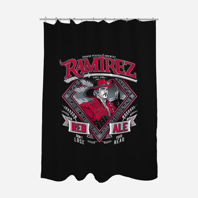 Ramirez Red Ale-none polyester shower curtain-Nemons