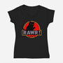 RAWR-womens v-neck tee-Crumblin' Cookie