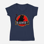 RAWR-womens v-neck tee-Crumblin' Cookie