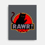 RAWR-none stretched canvas-Crumblin' Cookie