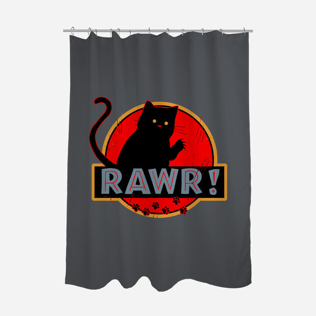 RAWR-none polyester shower curtain-Crumblin' Cookie