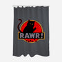 RAWR-none polyester shower curtain-Crumblin' Cookie