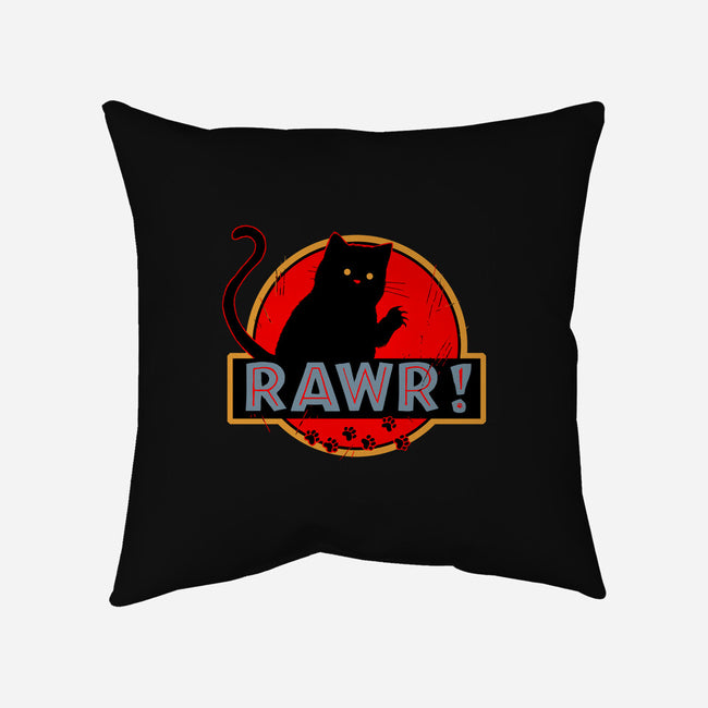 RAWR-none removable cover w insert throw pillow-Crumblin' Cookie