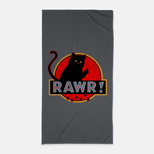 RAWR-none beach towel-Crumblin' Cookie