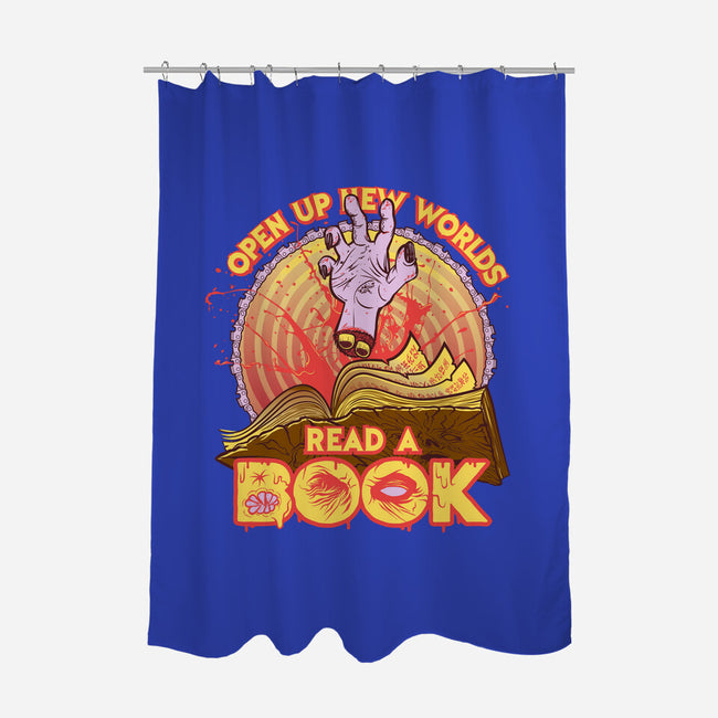 Read a Damned Book-none polyester shower curtain-kgullholmen