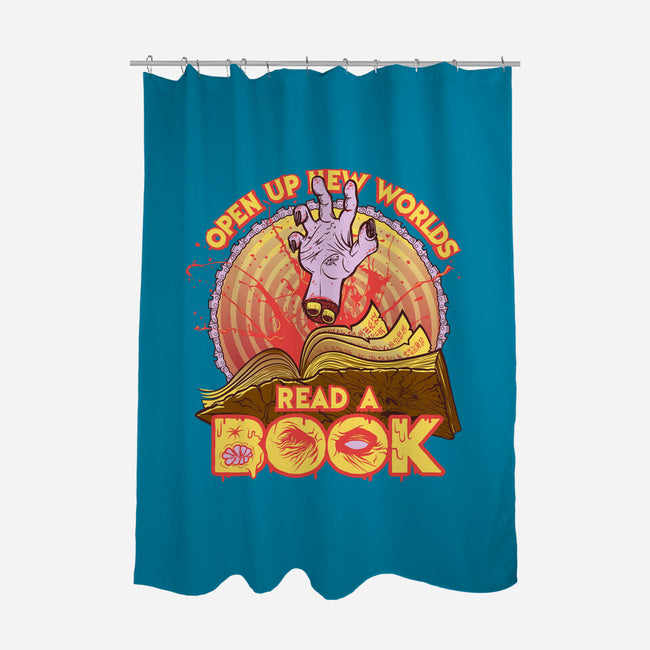 Read a Damned Book-none polyester shower curtain-kgullholmen