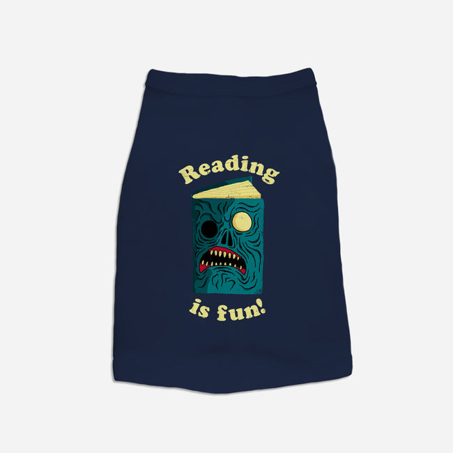 Reading is Fun-cat basic pet tank-DinoMike