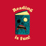 Reading is Fun-womens off shoulder sweatshirt-DinoMike