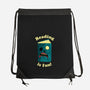 Reading is Fun-none drawstring bag-DinoMike