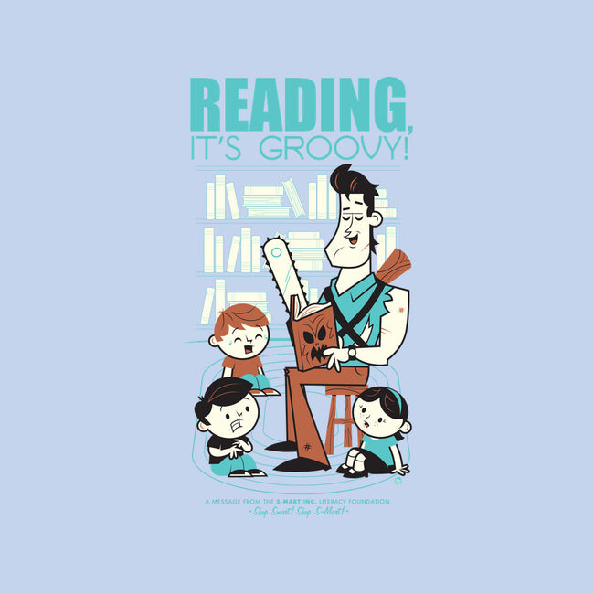 Reading is Groovy-none drawstring bag-Dave Perillo