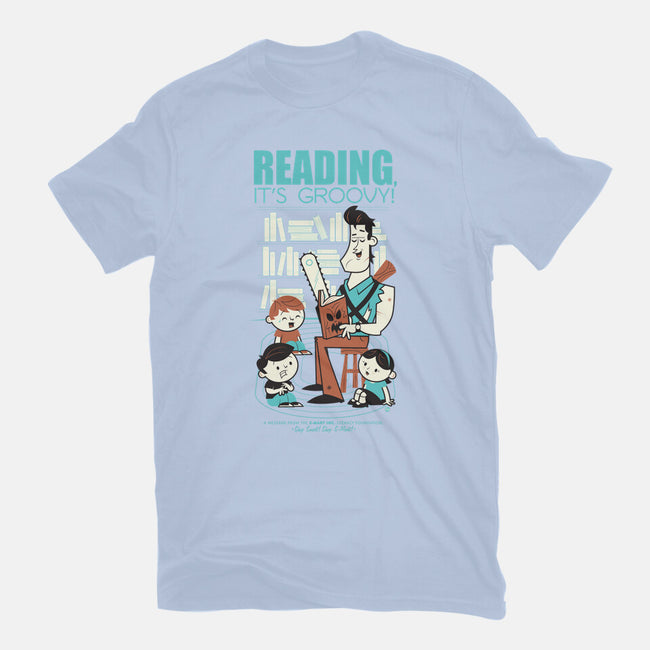 Reading is Groovy-womens fitted tee-Dave Perillo