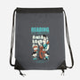 Reading is Groovy-none drawstring bag-Dave Perillo