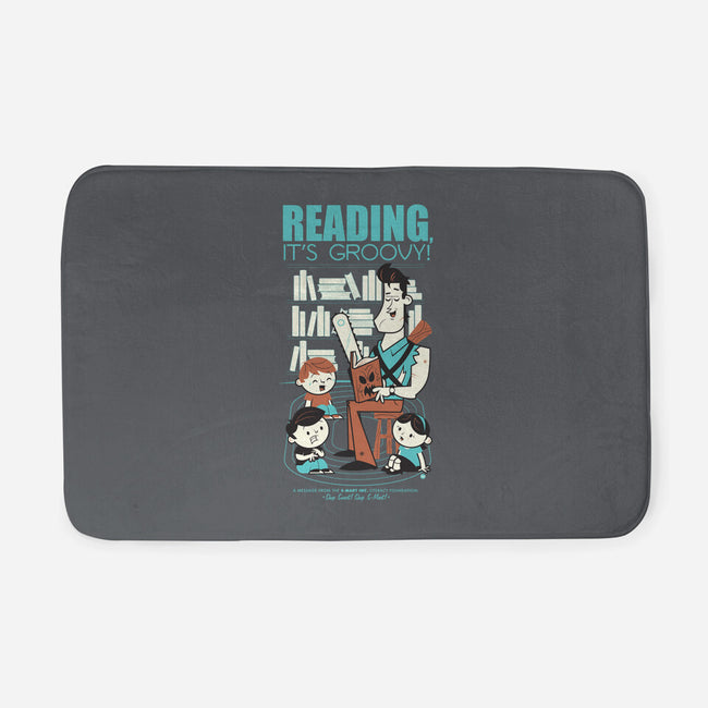 Reading is Groovy-none memory foam bath mat-Dave Perillo