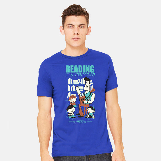 Reading is Groovy-mens heavyweight tee-Dave Perillo