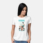 Reading is Groovy-womens basic tee-Dave Perillo