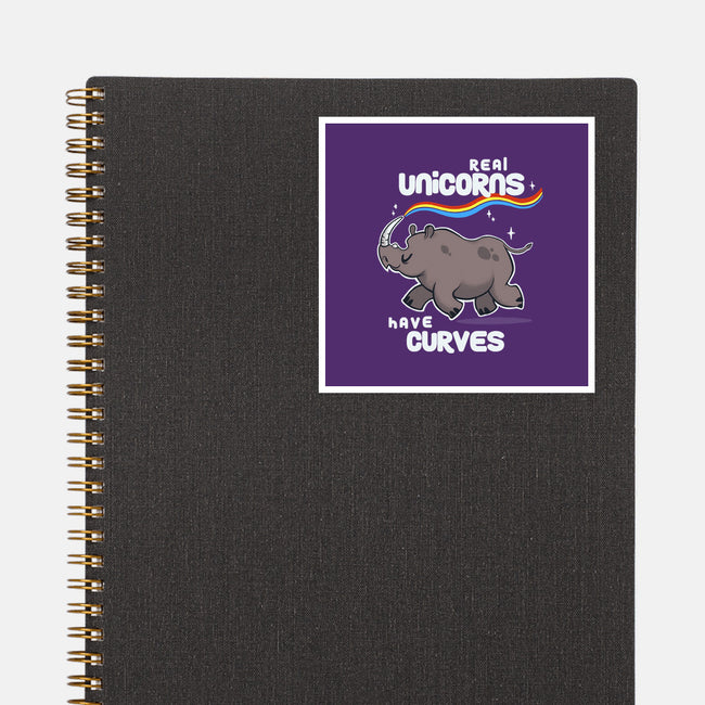 Real Unicorns-none glossy sticker-BlancaVidal