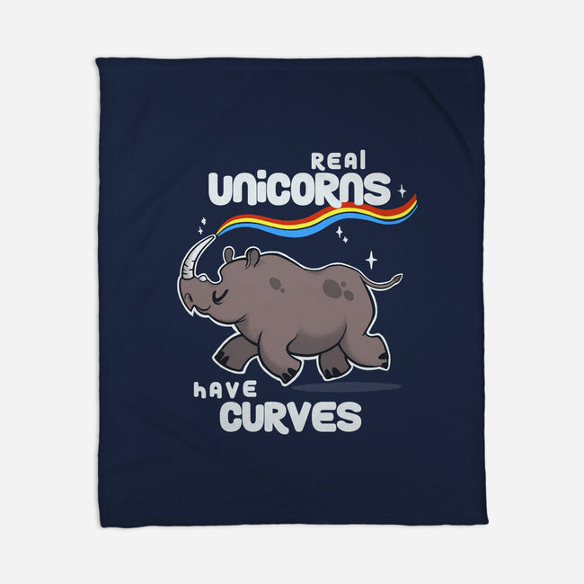 Real Unicorns-none fleece blanket-BlancaVidal