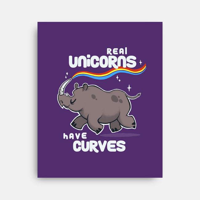 Real Unicorns-none stretched canvas-BlancaVidal