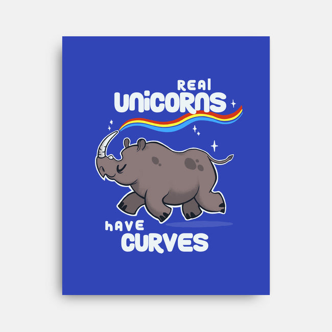 Real Unicorns-none stretched canvas-BlancaVidal