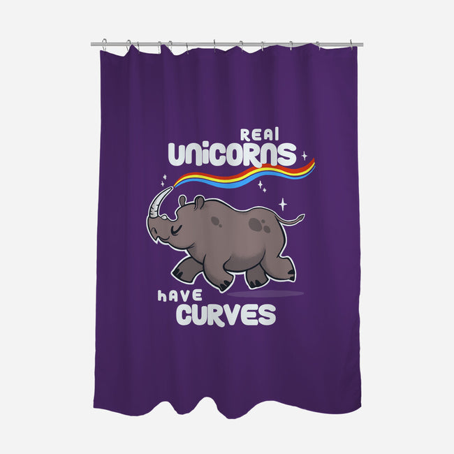 Real Unicorns-none polyester shower curtain-BlancaVidal