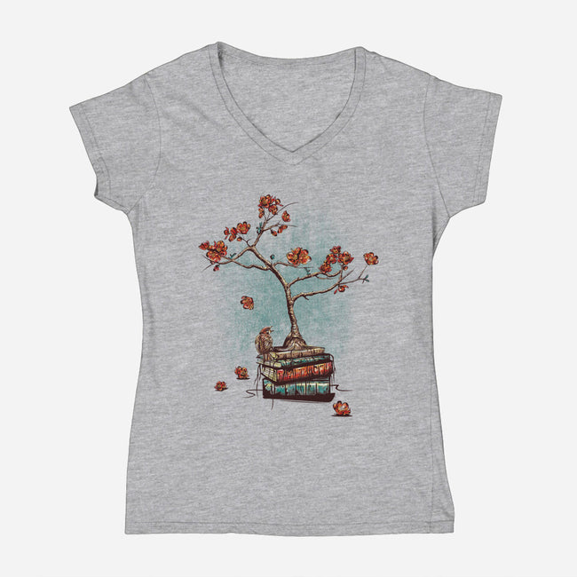 Re-Bound-womens v-neck tee-jun087
