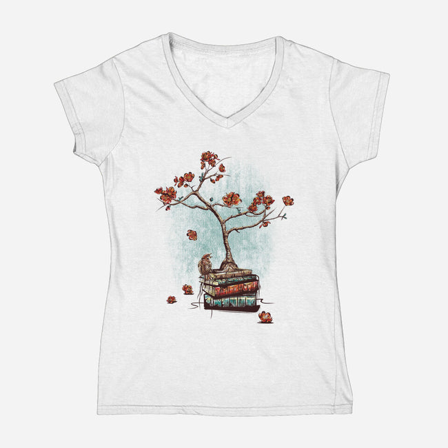 Re-Bound-womens v-neck tee-jun087