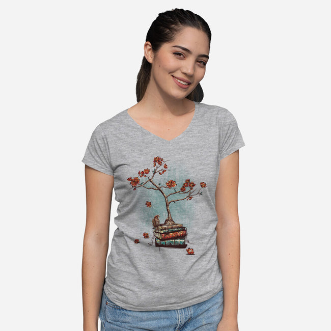 Re-Bound-womens v-neck tee-jun087