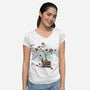 Re-Bound-womens v-neck tee-jun087