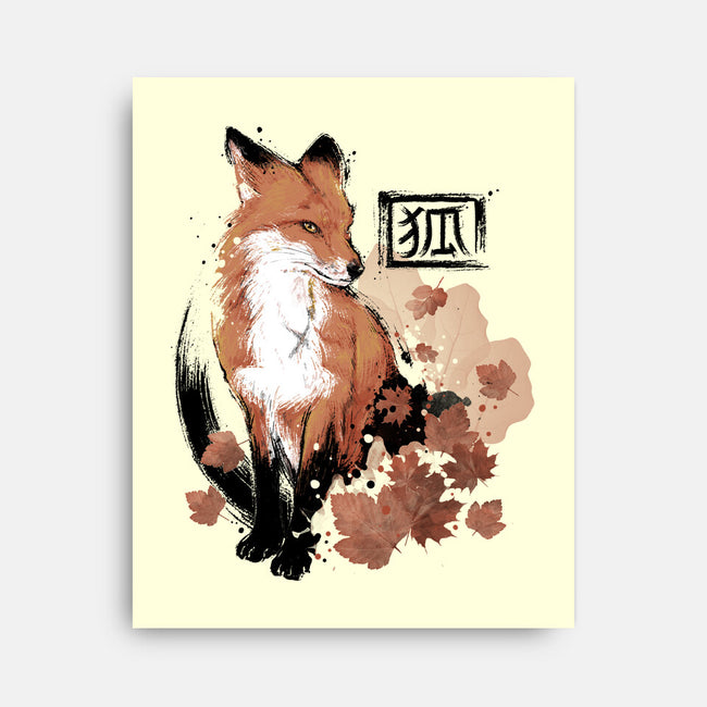 Red Fox-none stretched canvas-xMorfina