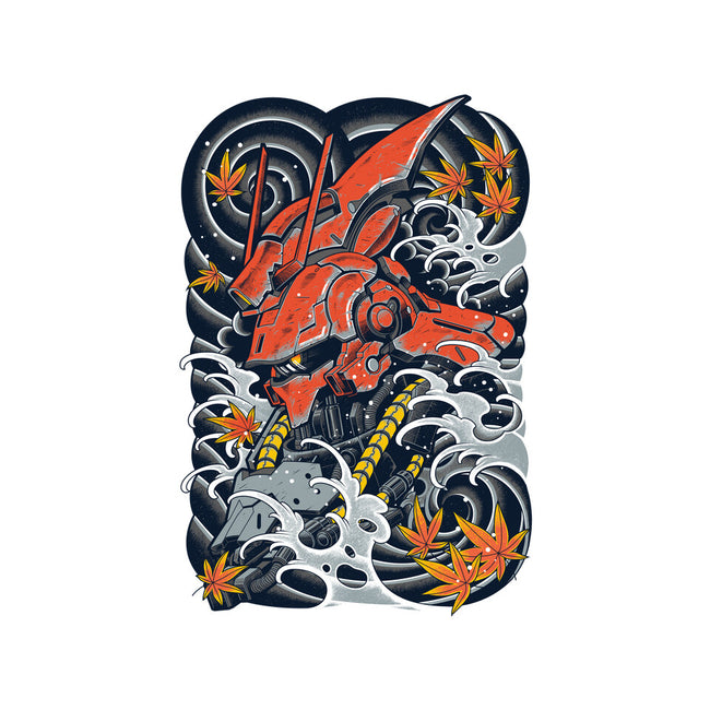 Red Mecha Ink-none drawstring bag-Snapnfit