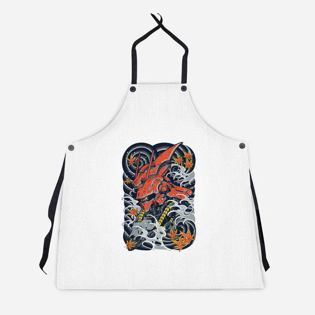 Red Mecha Ink-unisex kitchen apron-Snapnfit