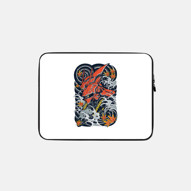 Red Mecha Ink-none zippered laptop sleeve-Snapnfit