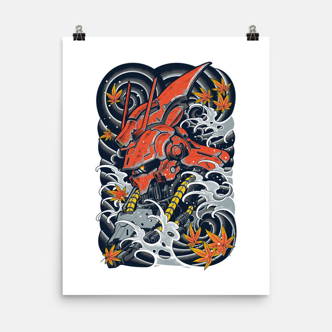 Red Mecha Ink-none matte poster-Snapnfit