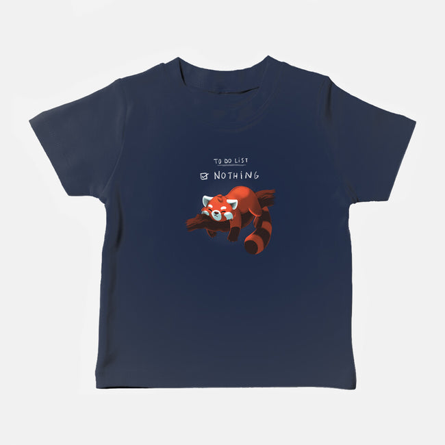 Red Panda Day-baby basic tee-BlancaVidal