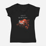 Red Panda Day-womens v-neck tee-BlancaVidal