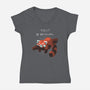 Red Panda Day-womens v-neck tee-BlancaVidal