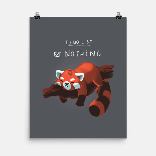 Red Panda Day-none matte poster-BlancaVidal