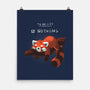 Red Panda Day-none matte poster-BlancaVidal