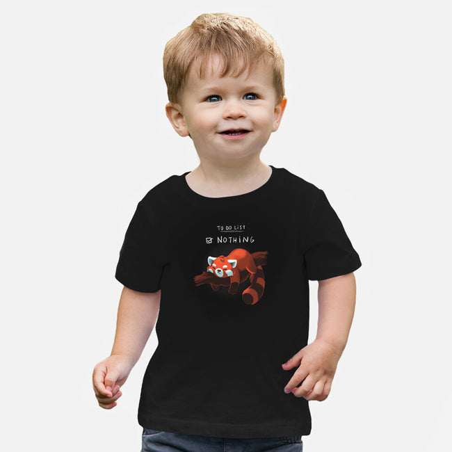 Red Panda Day-baby basic tee-BlancaVidal