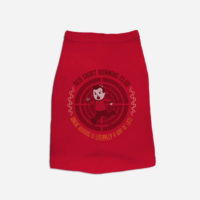 Red Shirt Running Club-dog basic pet tank-Beware_1984