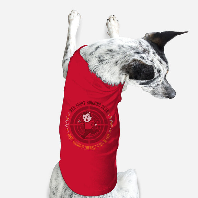 Red Shirt Running Club-dog basic pet tank-Beware_1984
