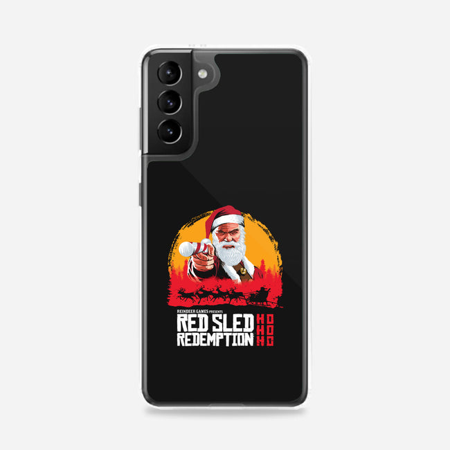 Red Sled Redemption-samsung snap phone case-Wheels