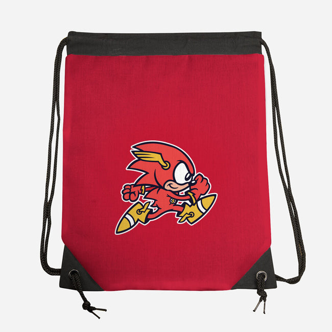 Red Streak-none drawstring bag-WanderingBert