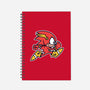 Red Streak-none dot grid notebook-WanderingBert