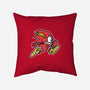 Red Streak-none non-removable cover w insert throw pillow-WanderingBert