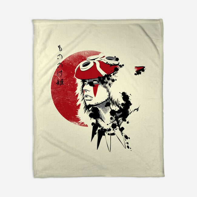 Red Sun Princess-none fleece blanket-ddjvigo