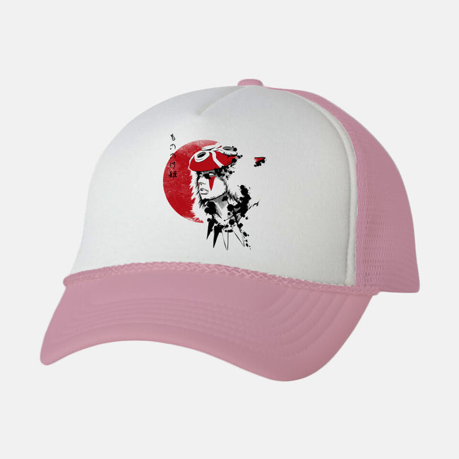 Red Sun Princess-unisex trucker hat-ddjvigo