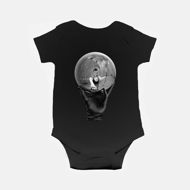 Reflecting Crystal Sphere-baby basic onesie-Kat_Haynes