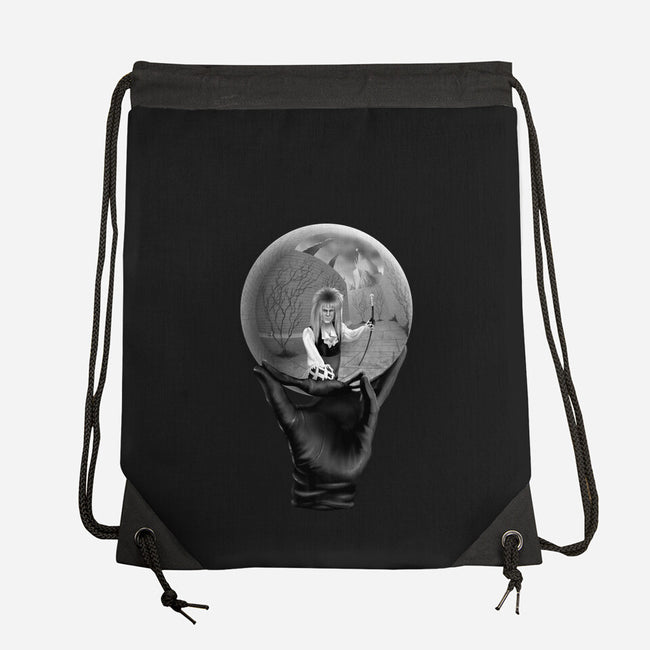 Reflecting Crystal Sphere-none drawstring bag-Kat_Haynes