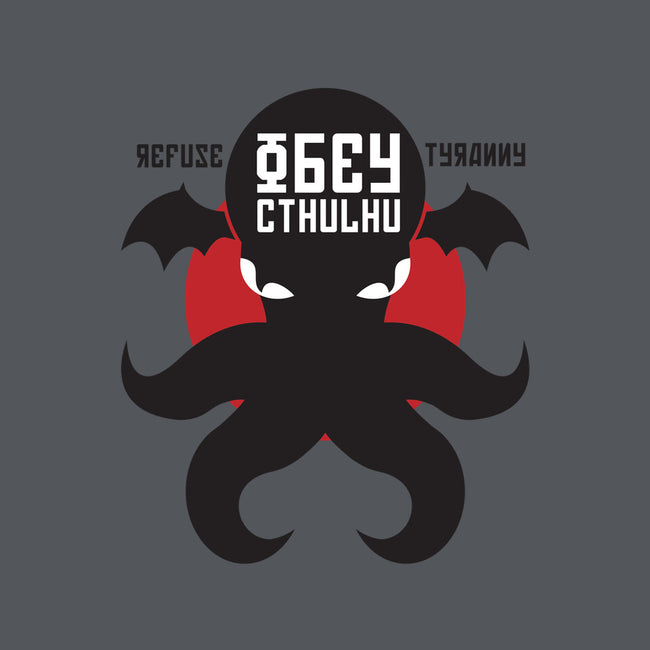 Refuse Tyranny, Obey Cthulhu-none removable cover throw pillow-Retro Review